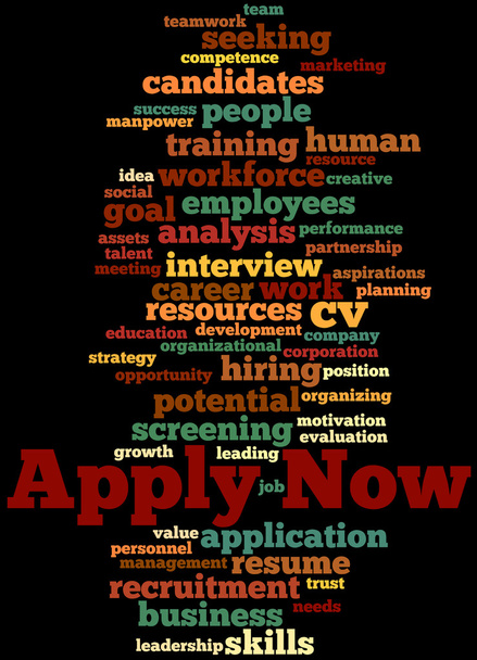 Apply Now, word cloud concept 4 - Photo, Image