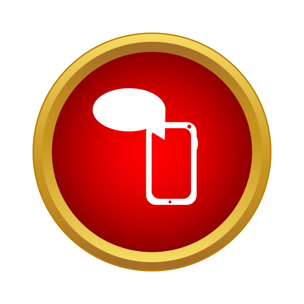 SMS icon, simple style - Вектор,изображение
