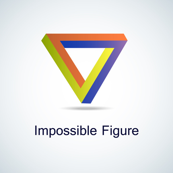 Modèle de conception de vecteur de boucle impossible infinie abstraite de logo de triangle. Logotype icône de l'entreprise. Concept linéaire Creative Square infinity. Puzzle logique. Bague triangulaire infinie
 - Vecteur, image