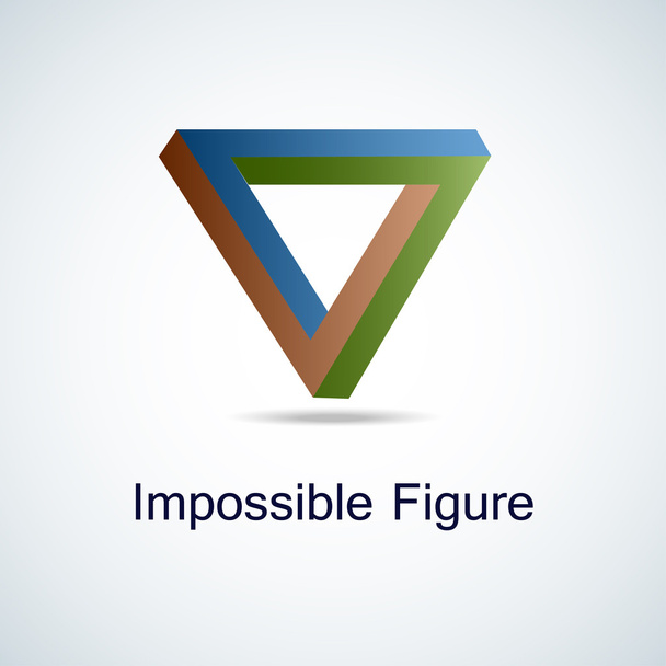 Háromszög logo absztrakt végtelen lehetetlen hurok vektor tervezősablon. Vállalati ikon logotype. Creative Square Infinity vonalas koncepció. Logikai puzzle. Végtelen háromszög gyűrű - Vektor, kép