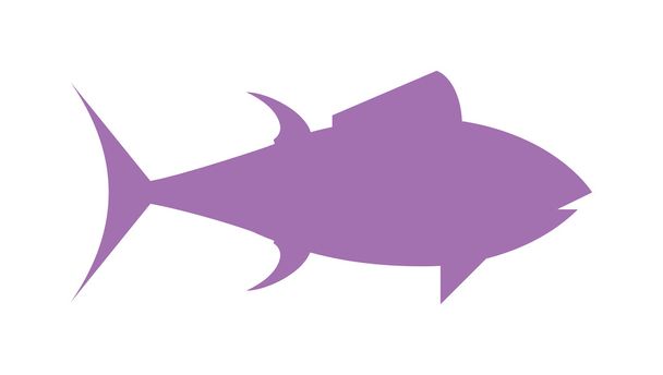 Tonno pesce cartone animato animali piatto vettore silhouette
. - Vettoriali, immagini
