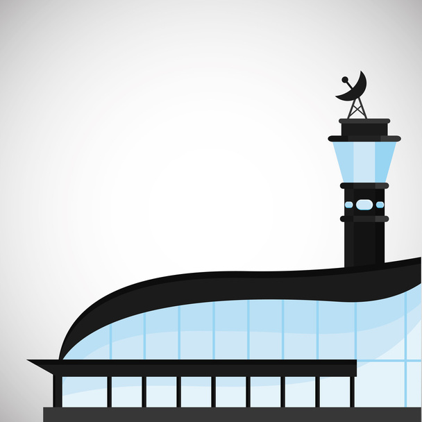Diseño del aeropuerto. icono de viaje. ilustración plana, gráfico vectorial
 - Vector, Imagen