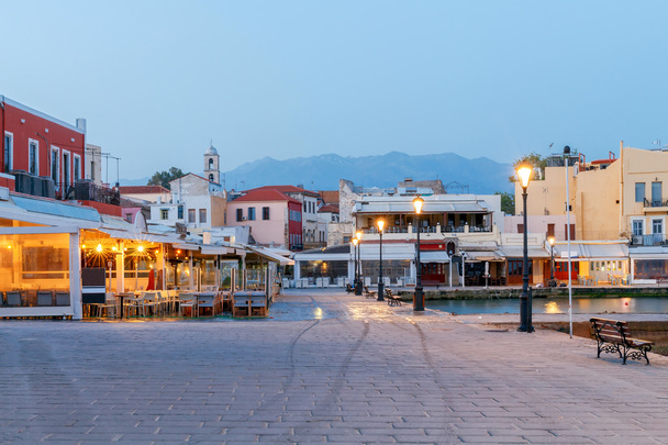 Venice embankment in the old harbor of Chania. - Photo, Image
