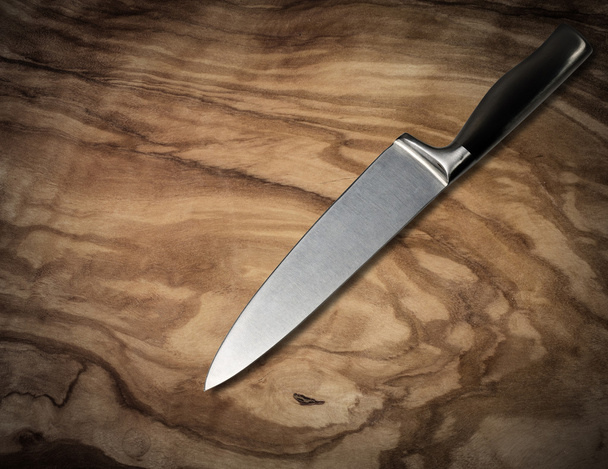  knife on vintage cutting board - Photo, Image