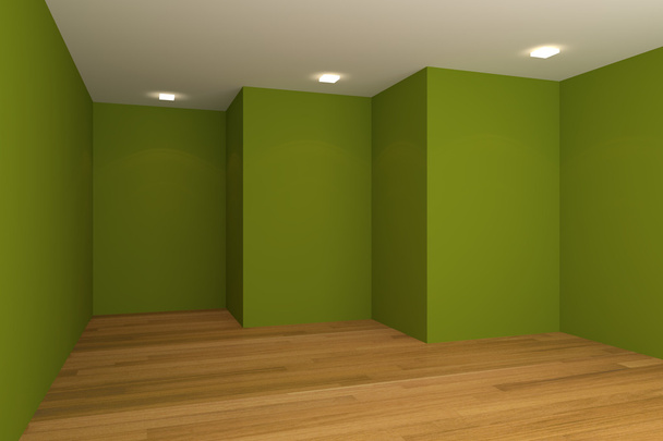 Green empty room - Photo, Image
