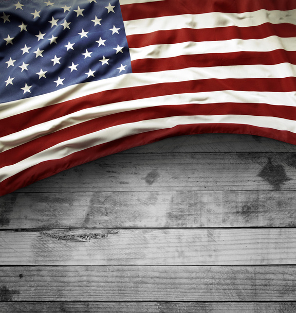 Bandiera americana su tavole
 - Foto, immagini