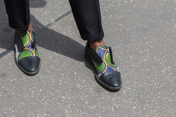 Detail of shoes at  Milan Men's Fashion Week - Foto, Imagen