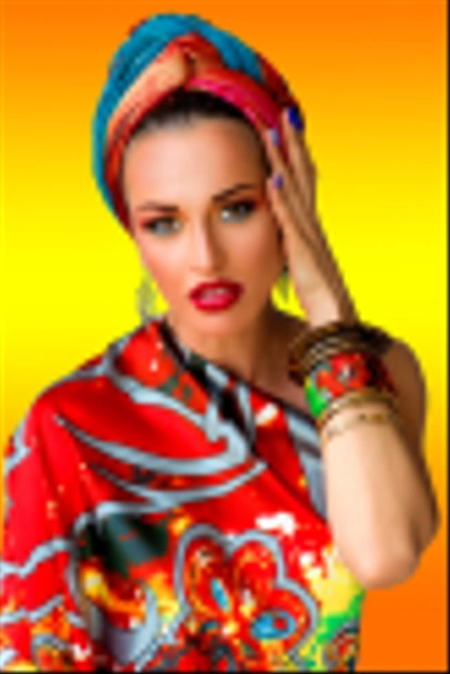 žena zpěvák v africkém stylu - Fotografie, Obrázek