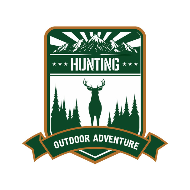 Hunting and adventure icon for sporting design - Vector, Image