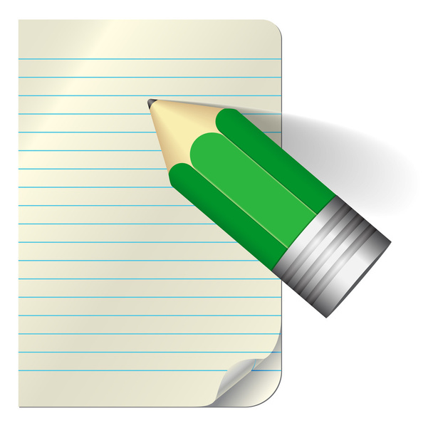 Paper and Pencil - Vector, Image