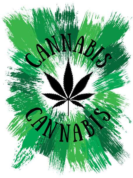 Bannière de feuille de cannabis
 - Photo, image