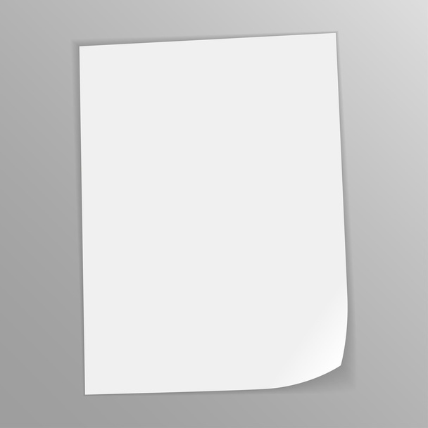 Пустой лист бумаги. вектор
 - Вектор,изображение