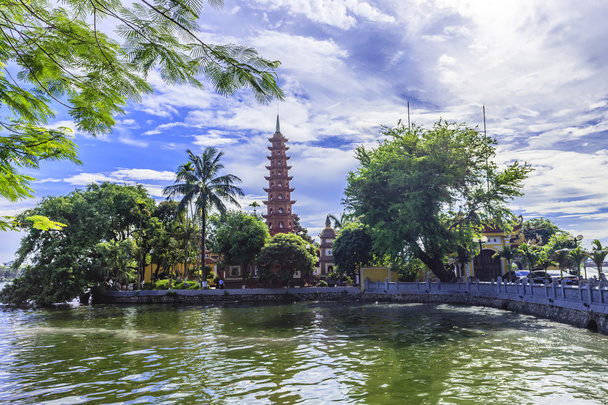 Pagoda on lake in Hanoi - Photo, Image
