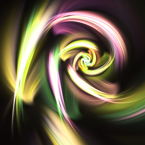 Блестящий красочный фрактальный вихрь, цифровое оформление для творческого графического дизайна
 - Фото, изображение