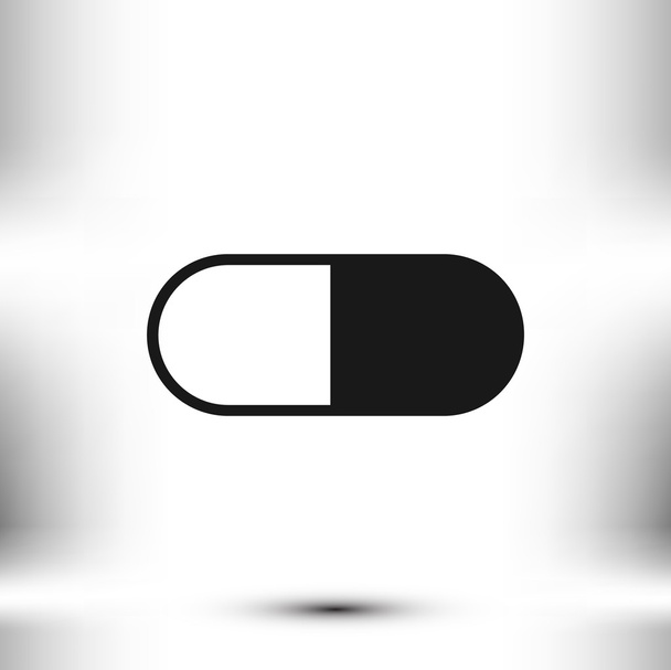 capsule flat icon - ベクター画像