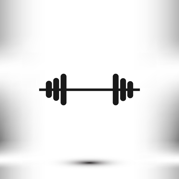 sport barbell icon - Vector, Image