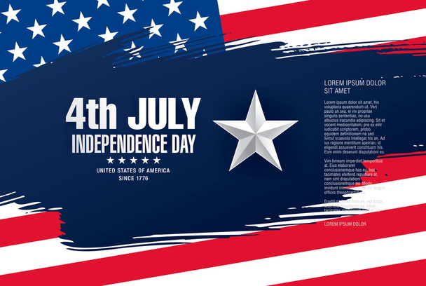 Fourth of July Independence Day - Διάνυσμα, εικόνα