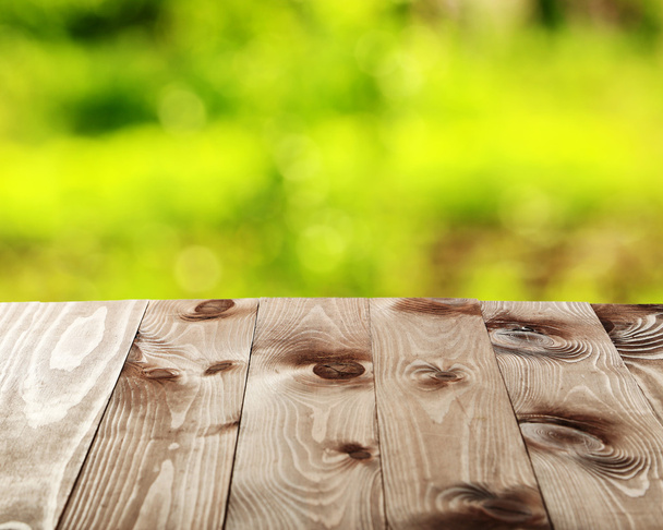 Background with wooden table - Foto, imagen