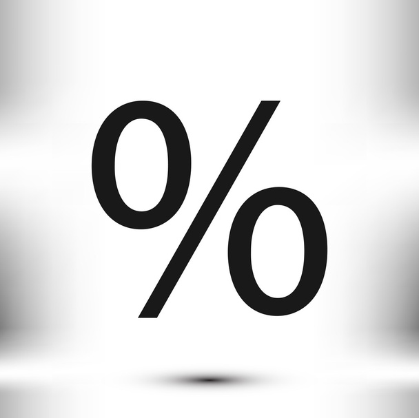 percent vector icon - Vektori, kuva
