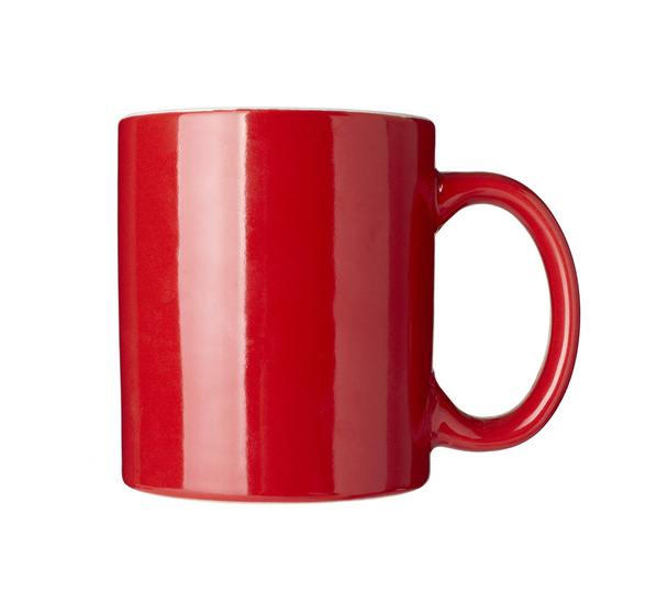 Piros kávé csésze domború dring - Fotó, kép