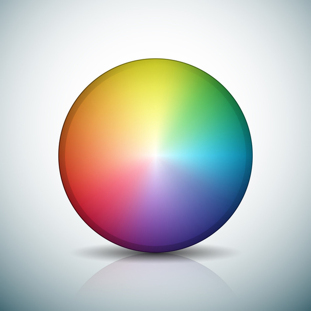 Botón rueda de color
 - Vector, Imagen