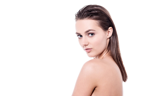 topless woman with healthy clean skin - Foto, Imagen