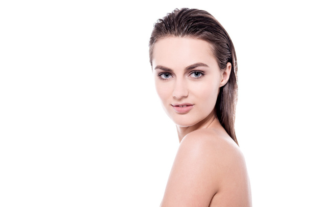 topless woman with healthy clean skin - Foto, Imagen