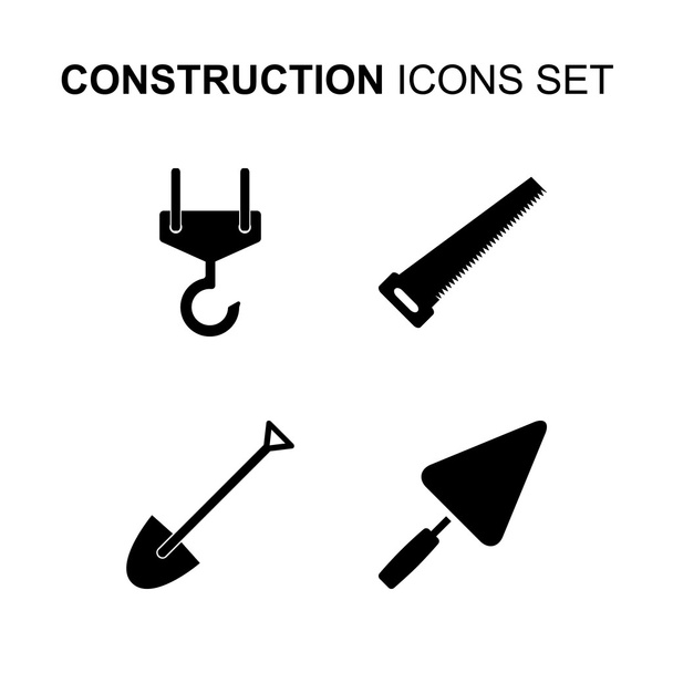 Construction icons set. Vector illustration - Vector, Image