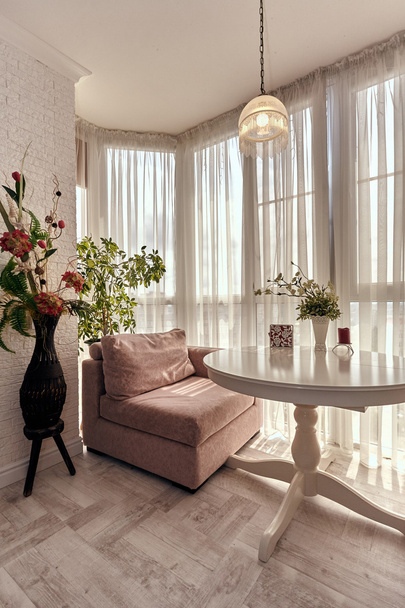 living room with a beautiful interior - Fotó, kép