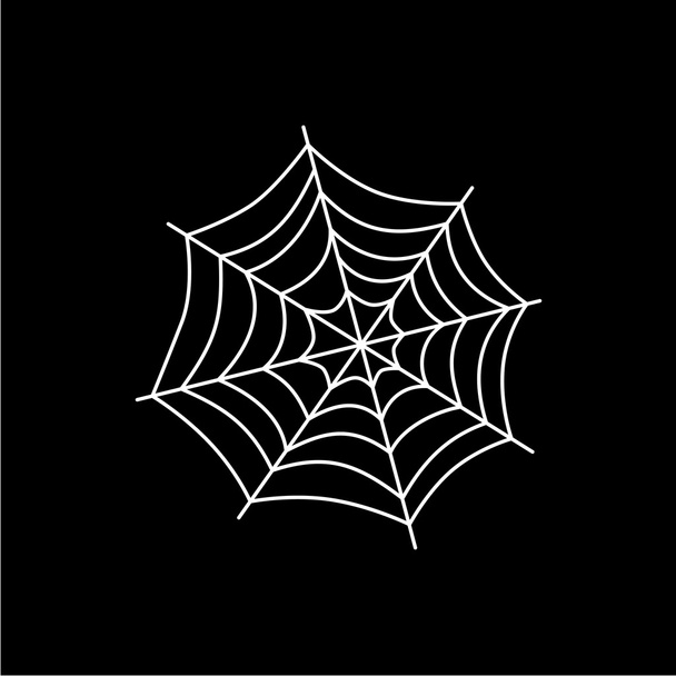 kleurrijke spinnenweb - Vector, afbeelding