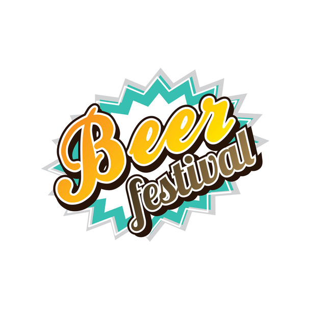 Beer festival october brewery party  - Vetor, Imagem