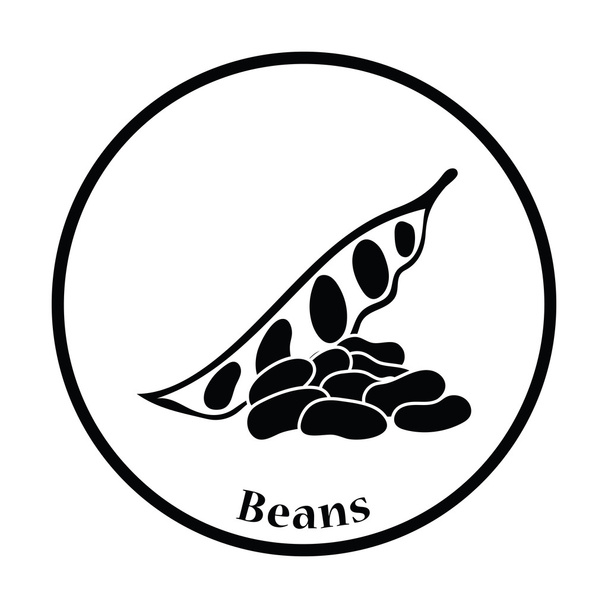 Beans  icon illustration. - Vector, Image