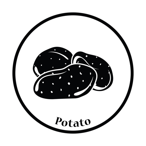 Symbolbild Kartoffeln - Vektor, Bild