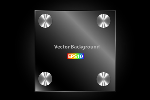 Metal plate vector - Vektör, Görsel