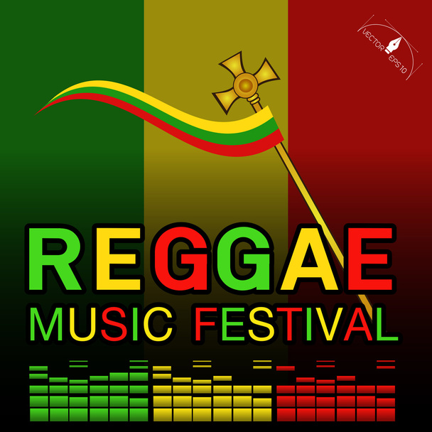 Festival de música Reggae Cartaz
  - Vetor, Imagem