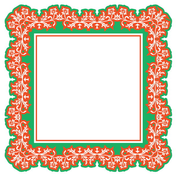 floral frame vector - Vektör, Görsel