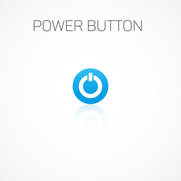 Power button logo. - Vector, afbeelding