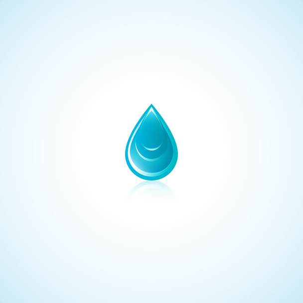 Bright water drop. - Vector, Image