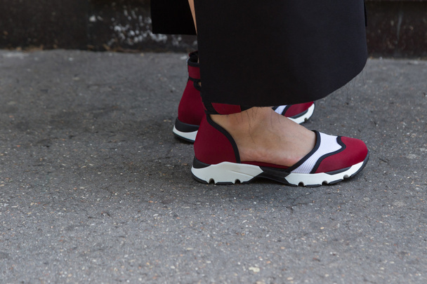 Detail of shoes at Milan Men's Fashion Week  - Foto, immagini
