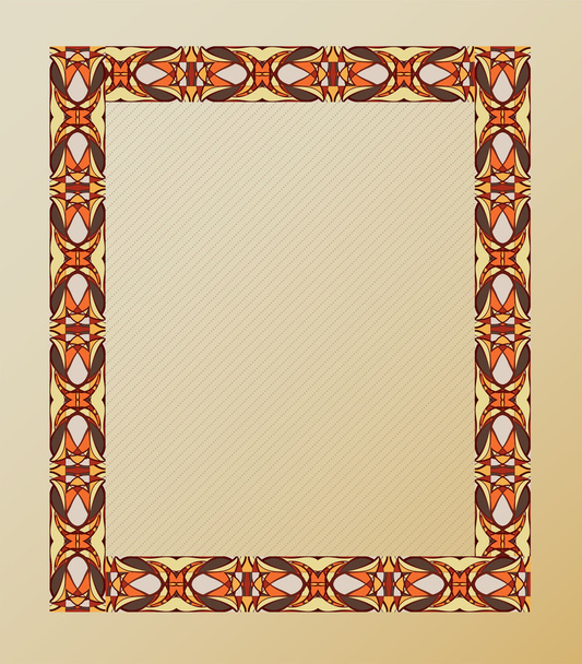 Retro background with ornament. - Vector, Image