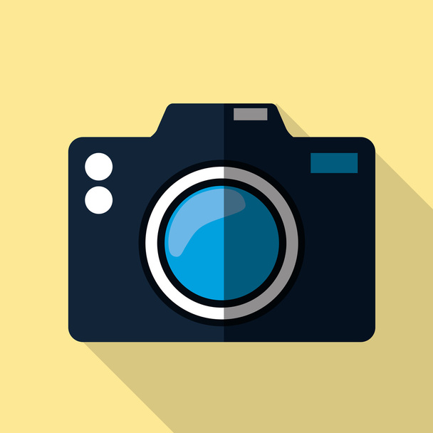 Photography camera graphic icon - Vector, Image