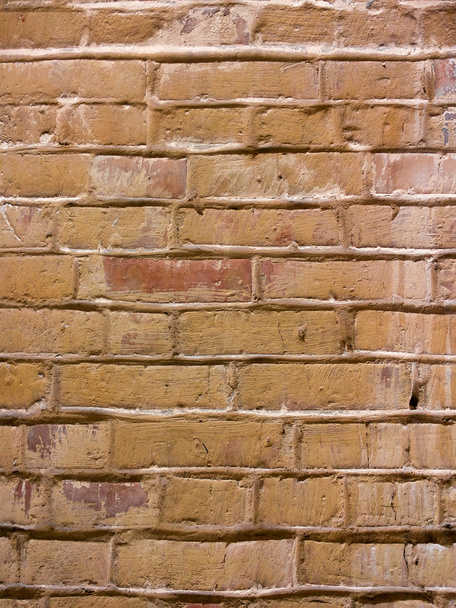 Fond texturé gros plan. Vieux mur de briques roux, abstraction
 - Photo, image