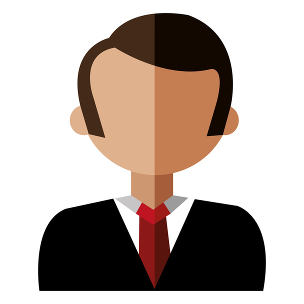 kreslený avatar muž čelní pohled - Vektor, obrázek