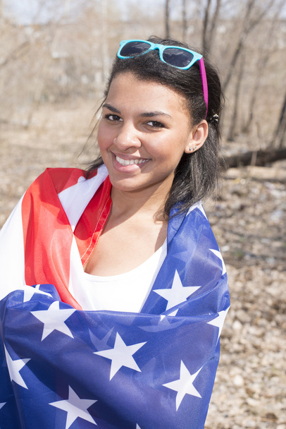 Young american girl - Valokuva, kuva