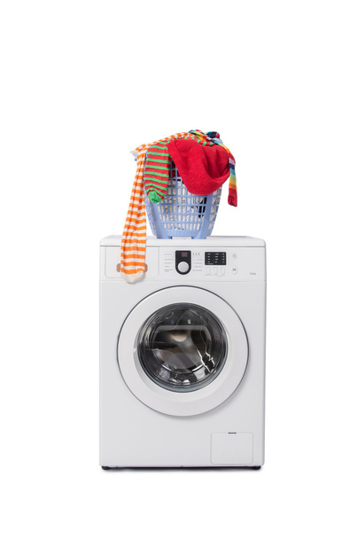 Washing machine isolated on white background - Fotó, kép