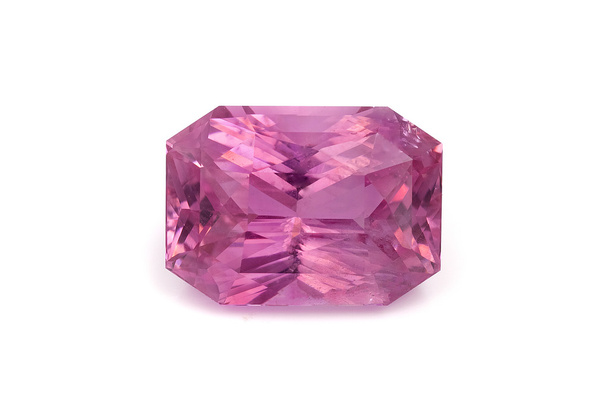 Piedra preciosa de zafiro rosa natural
 - Foto, Imagen