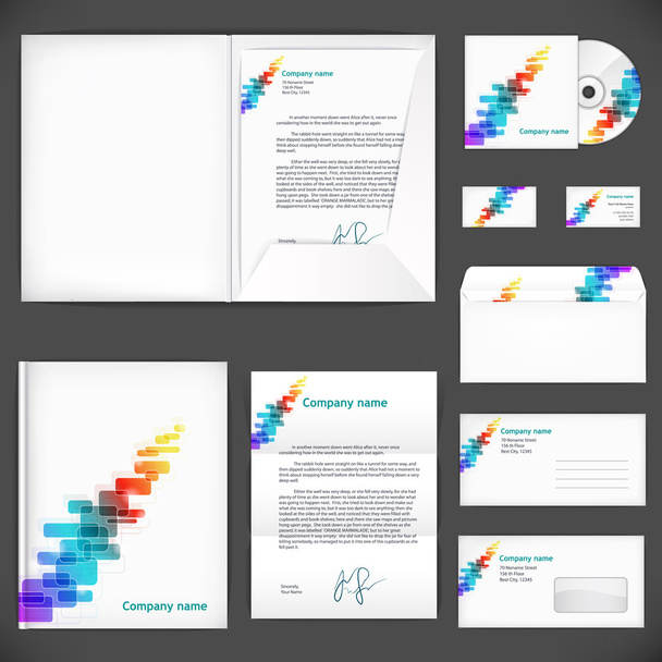 Corporate identity. Universal business style - Vector, Image