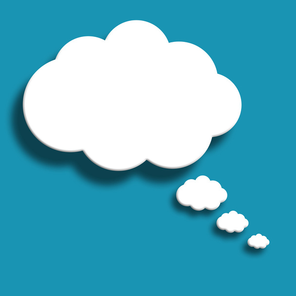 Think cloud background, Blank cloud image - Foto, imagen