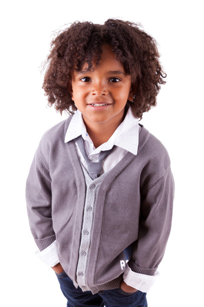 Portrait of a cute african american little boy - Photo, Image