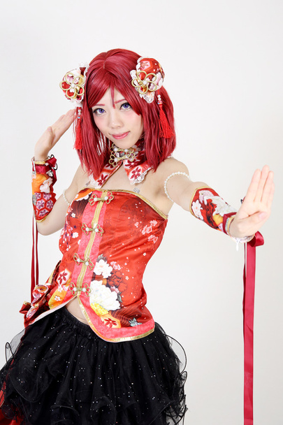 Giovane ragazza asiatica vestita in costume cosplay - Foto, immagini